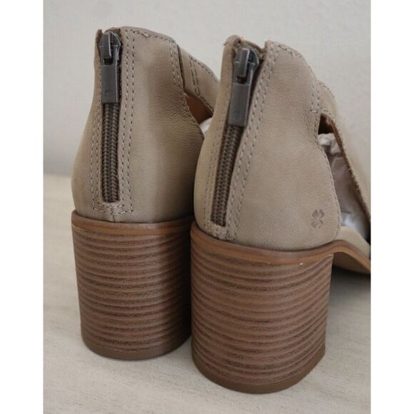 Lucky Brand Women's Sz 10M Dune/Beige Saimy Cutout Peep-Toe Dress Sandals - Picture 8 of 8